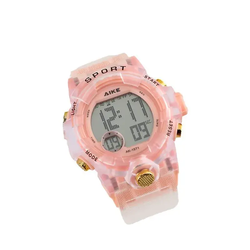 Kids Digital Watches Clear Plastic Colorful Waterproof - Image 13