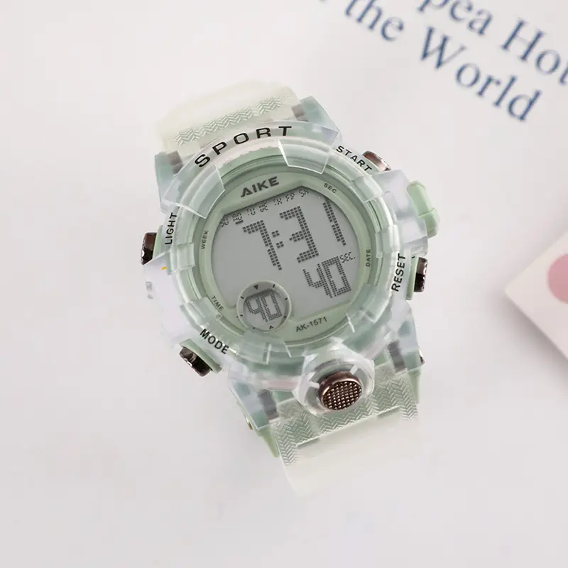 Kids Digital Watches Clear Plastic Colorful Waterproof — feature 7