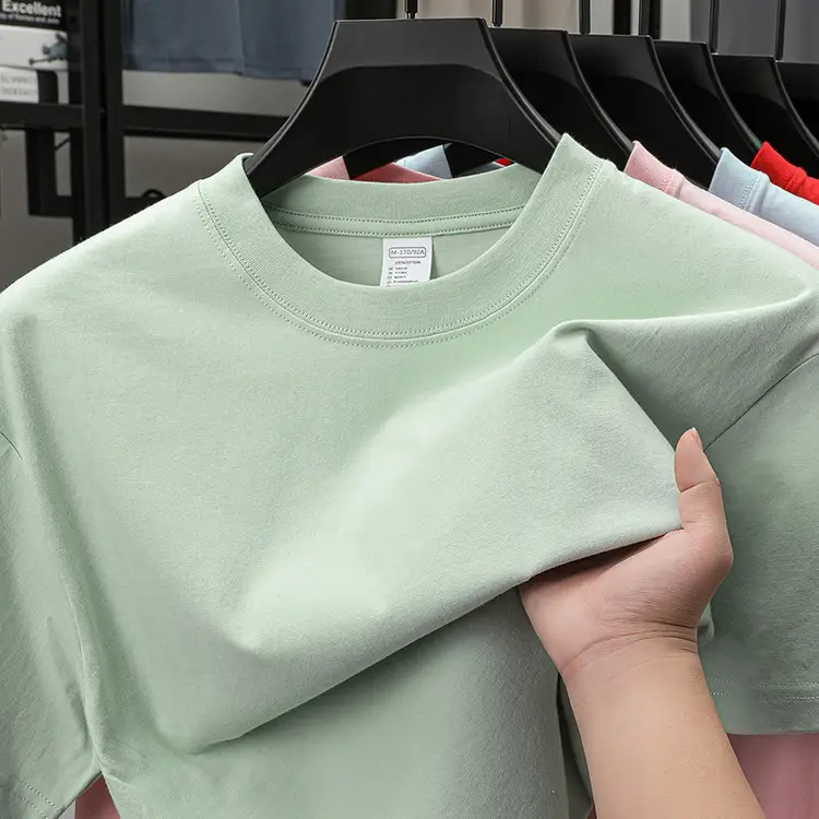 Men Cotton Short Sleeve T-Shirt Light Blue Joker