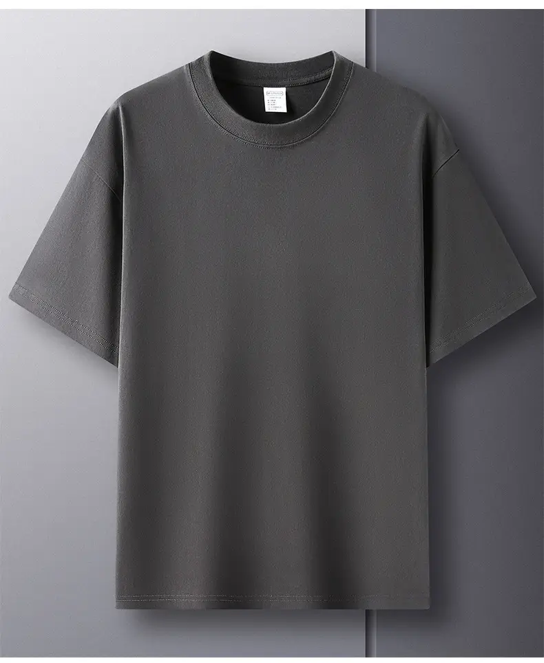 Men Cotton Short Sleeve T-Shirt Light Blue Joker — feature 35