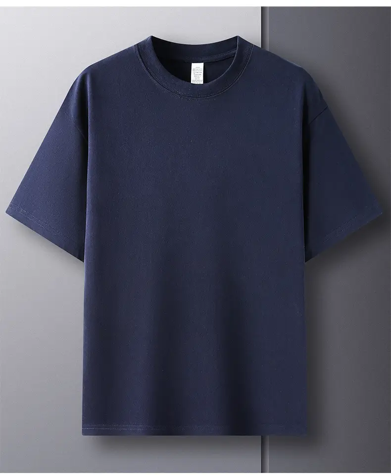 Men Cotton Short Sleeve T-Shirt Light Blue Joker — feature 37