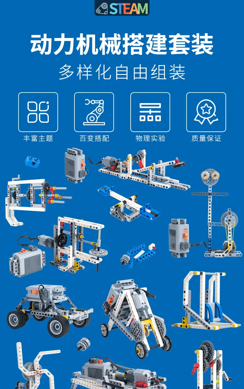 Programming Robot 9686 suit Compatible with Lego Grade One and Two Examination Building Blocks Science Education Kindergarten STEM Textbook — feature 1