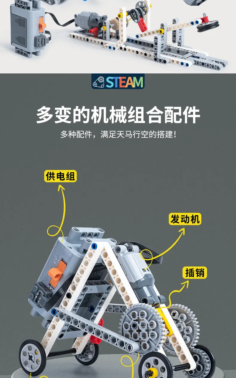 Programming Robot 9686 suit Compatible with Lego Grade One and Two Examination Building Blocks Science Education Kindergarten STEM Textbook — feature 5