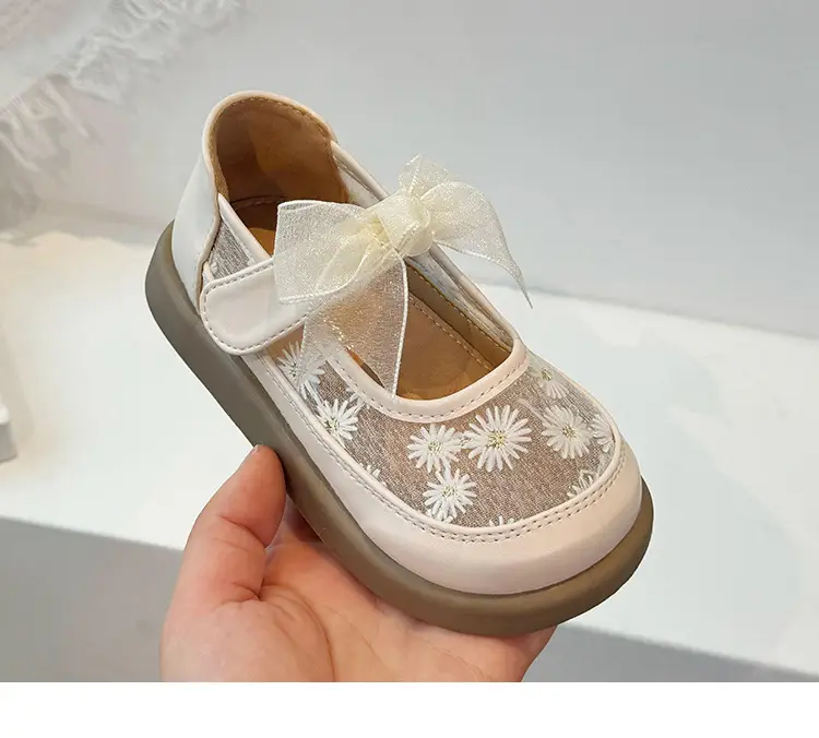 Pink Bow Baby Shoes for Girls Semi Sandals — feature 13