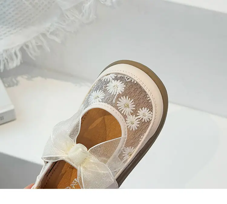 Pink Bow Baby Shoes for Girls Semi Sandals — feature 14