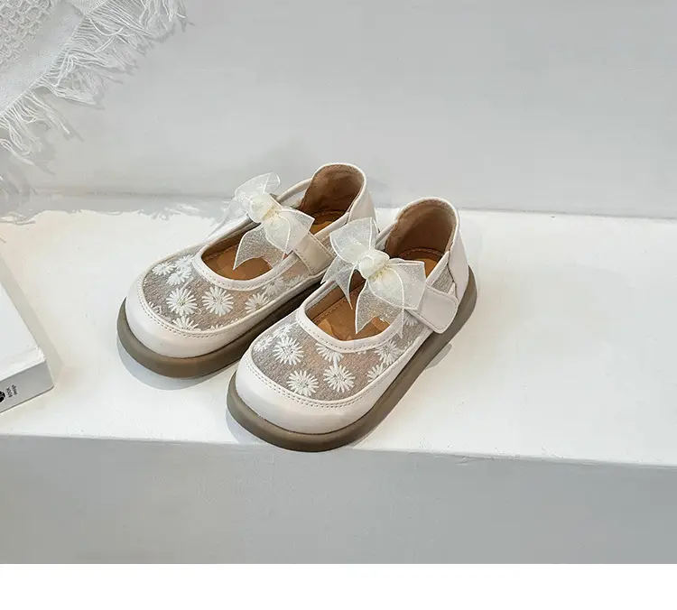 Pink Bow Baby Shoes for Girls Semi Sandals — feature 7