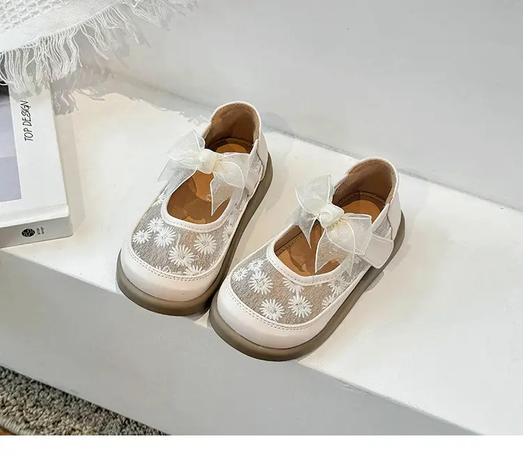 Pink Bow Baby Shoes for Girls Semi Sandals — feature 9
