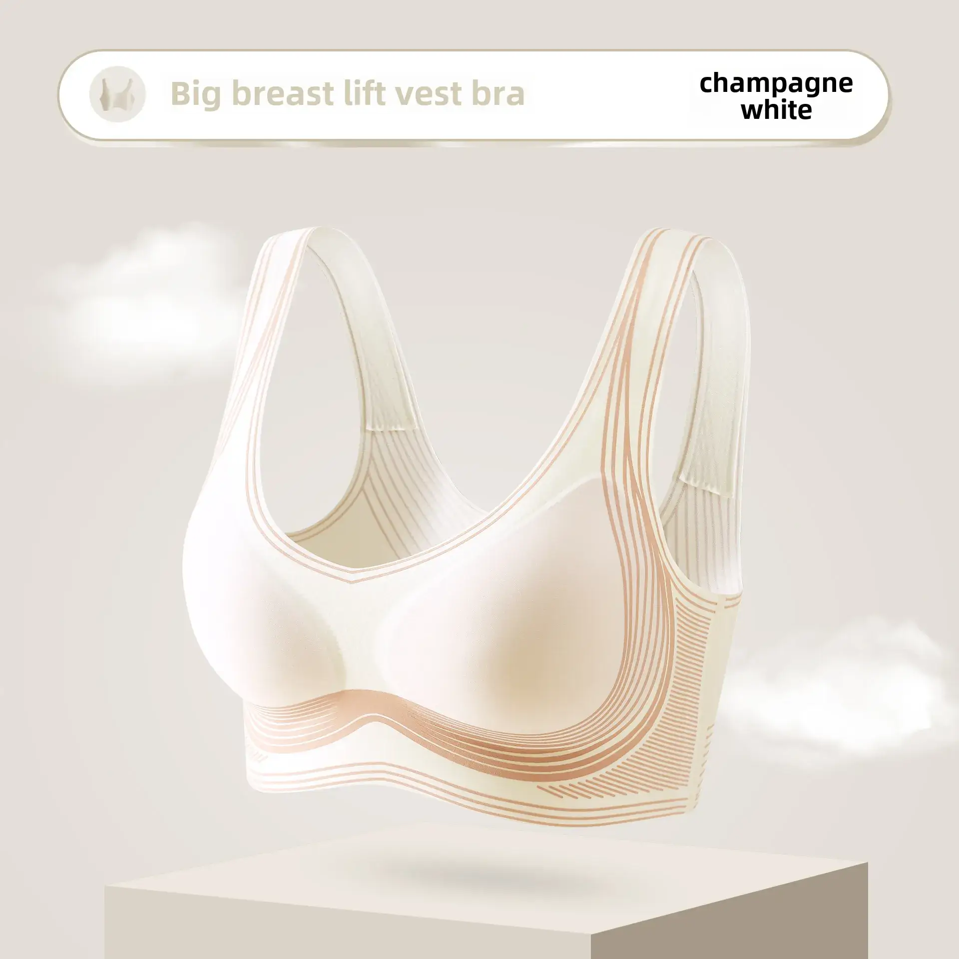 Wire-Free Double-Layer Anti-Sagging Bra - Image 4