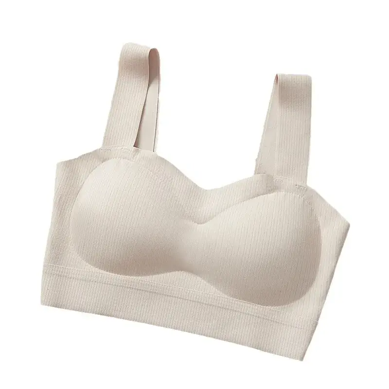 Women's White Ice Silk Camisole Bra Summer All-In-One - Image 9