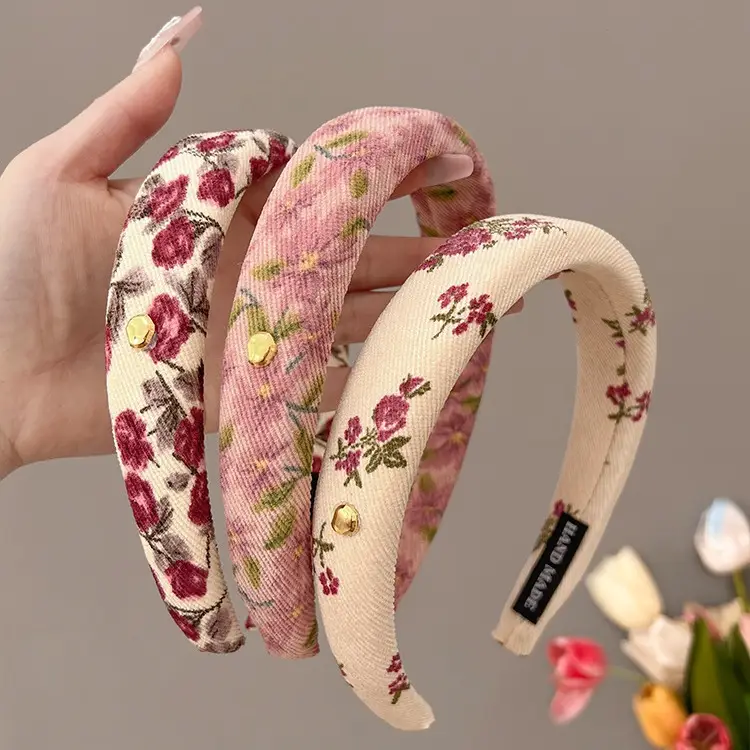 French Style Floral Hair Band for Women - Image 6
