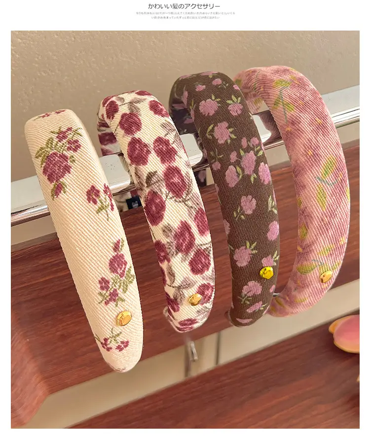 French Style Floral Hair Band for Women — feature 11