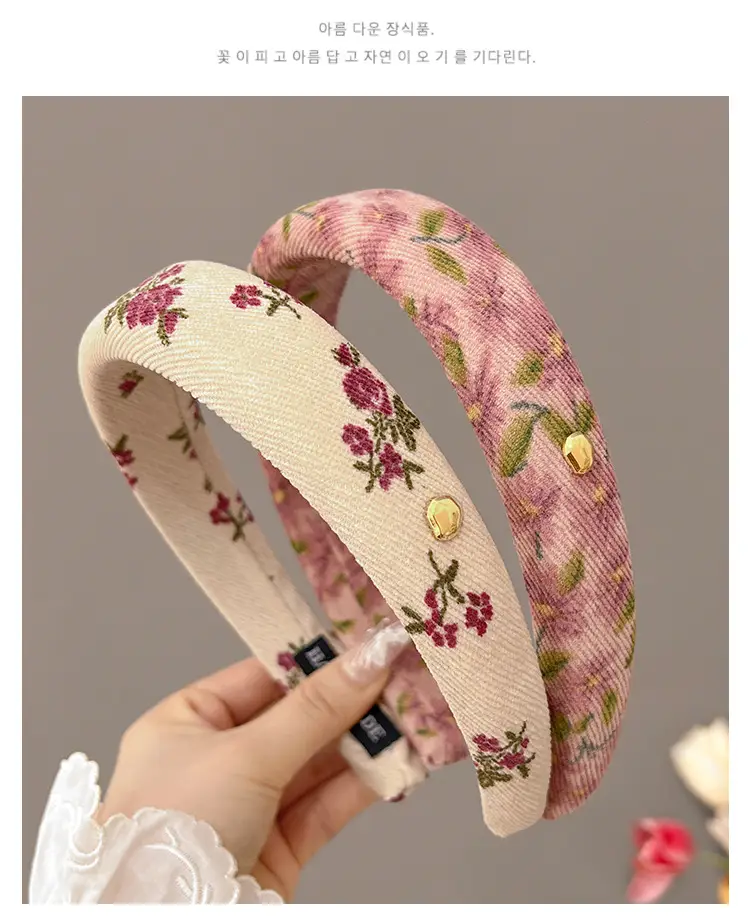 French Style Floral Hair Band for Women — feature 7