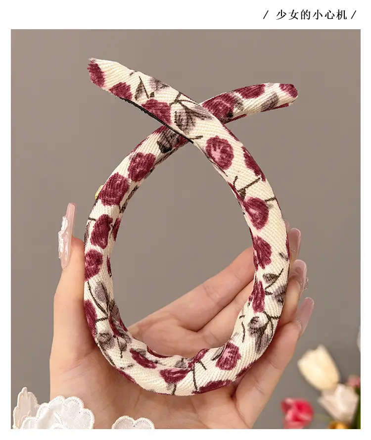 French Style Floral Hair Band for Women — feature 9