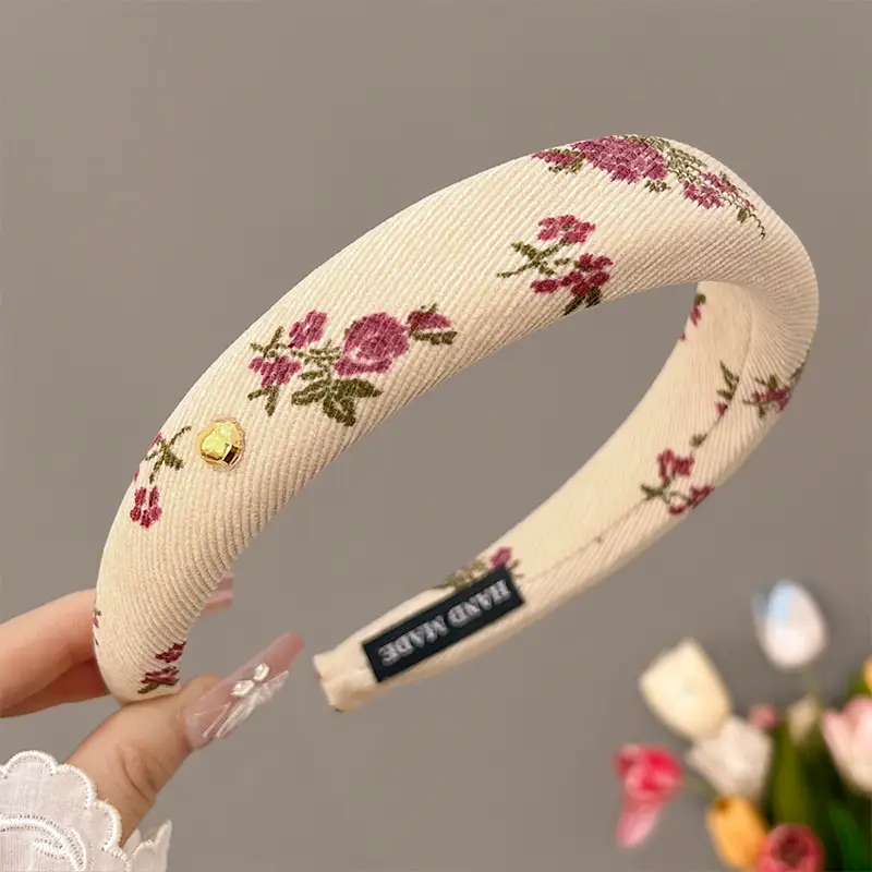 French Style Floral Hair Band for Women
