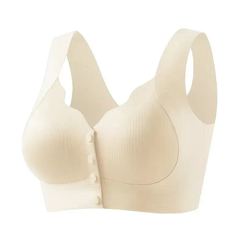 Black Push-Up Bra with Buckle Pull for Plus Size - Image 2