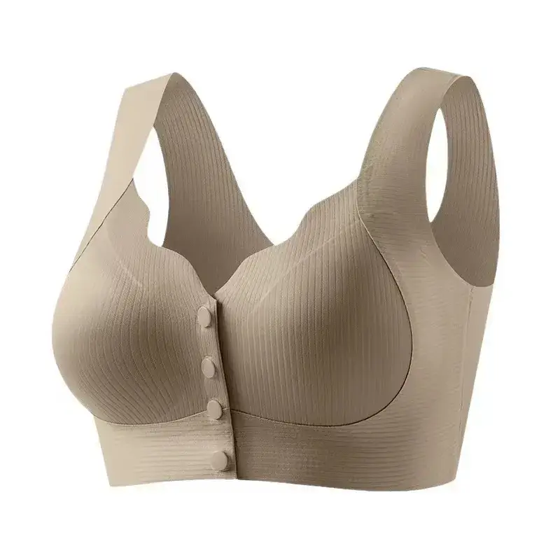 Black Push-Up Bra with Buckle Pull for Plus Size - Image 4