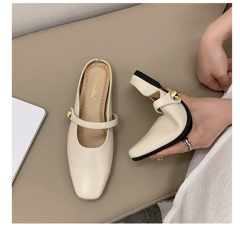 Women French Slippers Silver Soft Sole Summer — feature 29