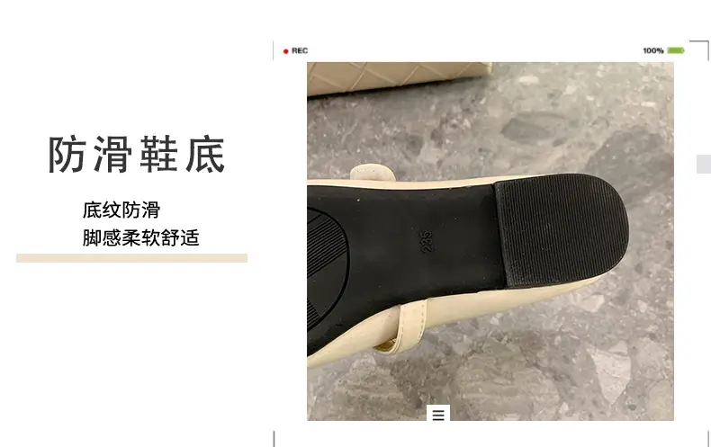 Women French Slippers Silver Soft Sole Summer — feature 9