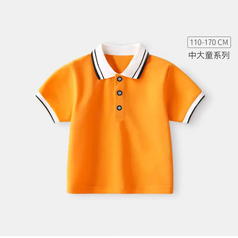 Light Blue Boys Polo T-Shirt 2024 School Uniform - Image 2