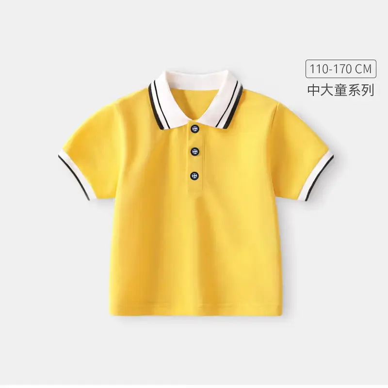 Light Blue Boys Polo T-Shirt 2024 School Uniform - Image 3