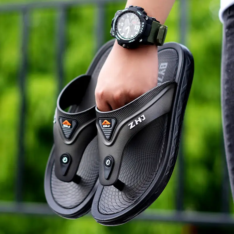 A generation of postage flip-flops men's summer outings durable household non-slip men's thick-soled beach shoes trendy - Image 6