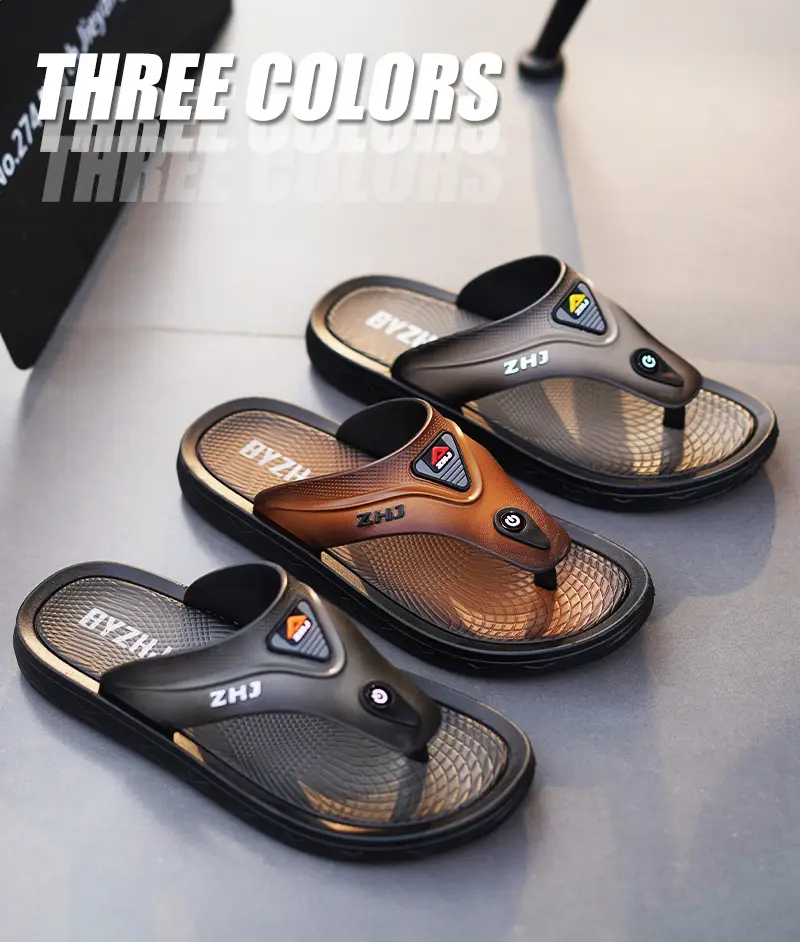 A generation of postage flip-flops men's summer outings durable household non-slip men's thick-soled beach shoes trendy — feature 13