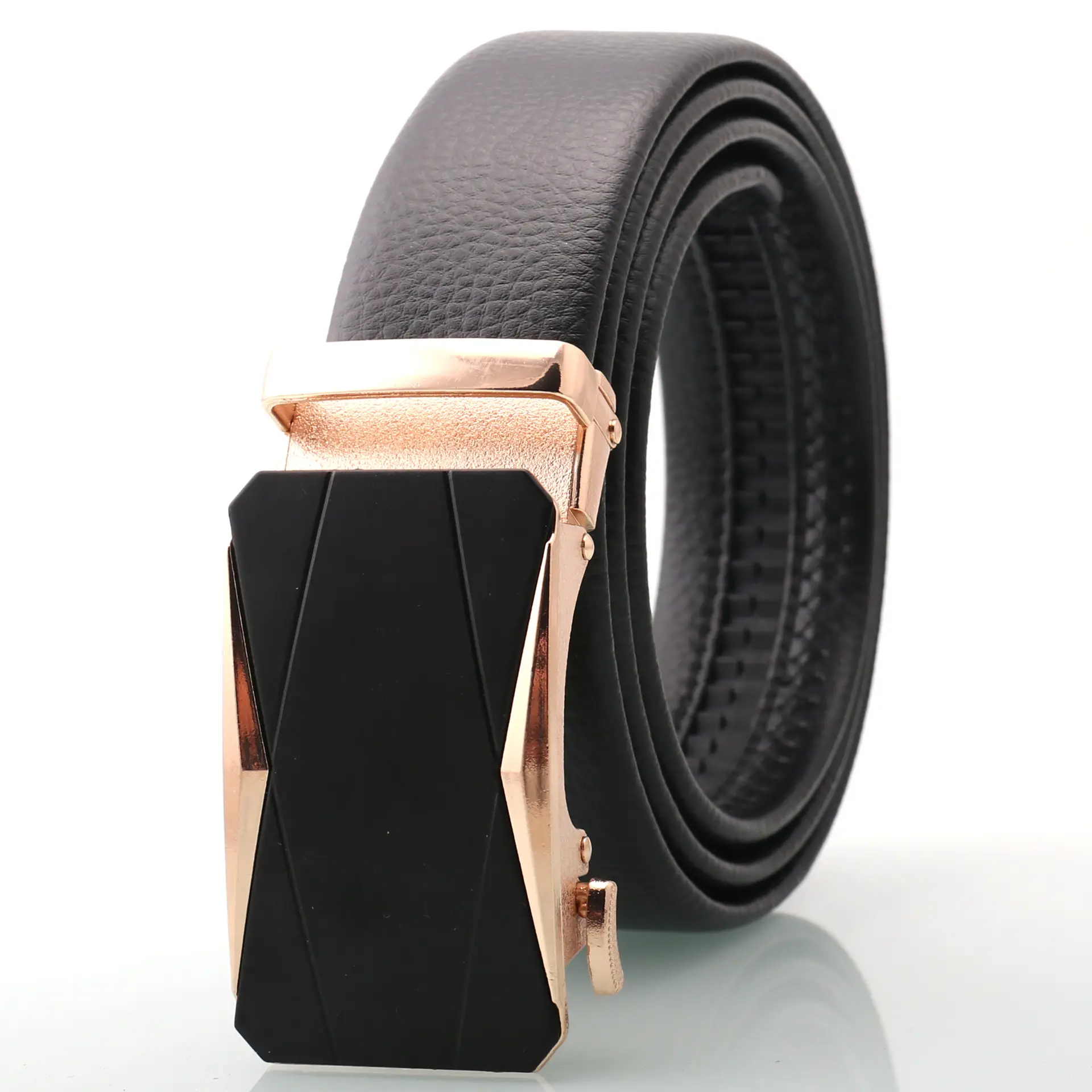 Men's Black Frosted Automatic Buckle Belt Two-Piece Business Casual - Image 7