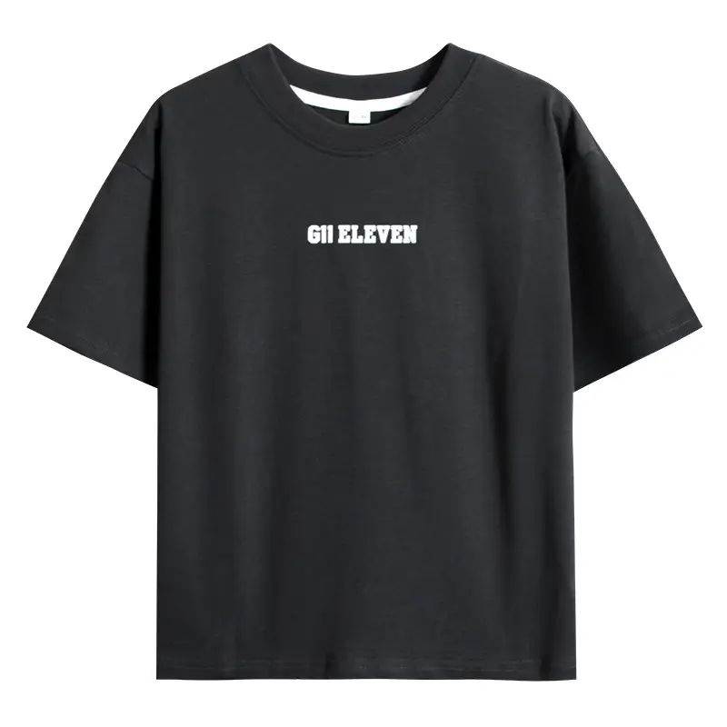 Boys Black Cotton T-Shirt Short Sleeve 2024 - Image 6