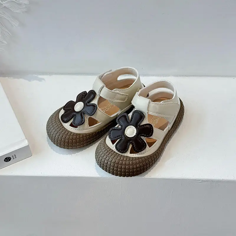 Baby Girl Floral Sandals Soft Sole Summer