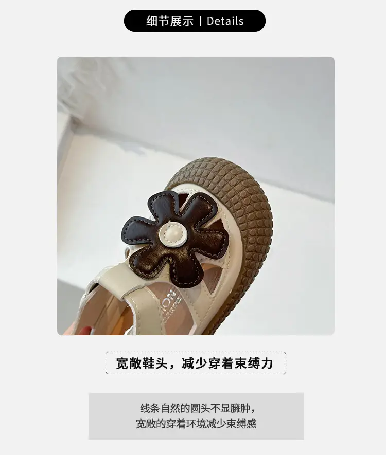 Baby Girl Floral Sandals Soft Sole Summer — feature 2