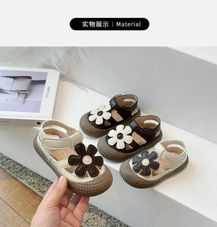 Baby Girl Floral Sandals Soft Sole Summer — feature 5