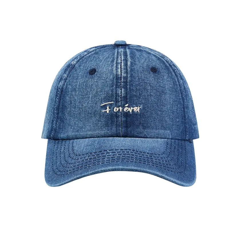 Men Light Blue Denim Cowboy Cap Spring Summer Sports