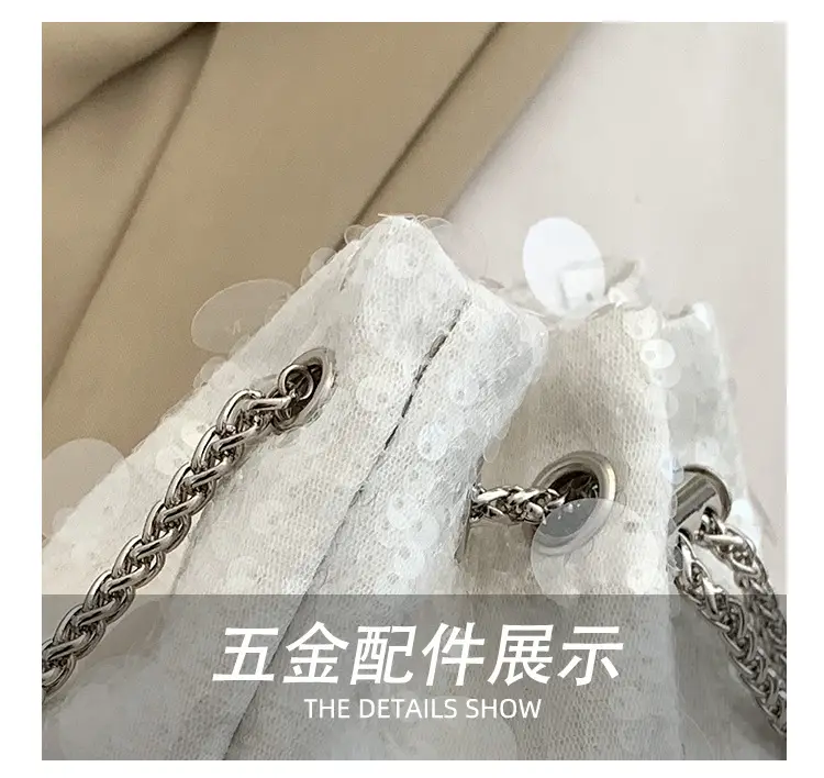 Women's 2024 Sequin Evening Bag with Chain Strap — feature 4