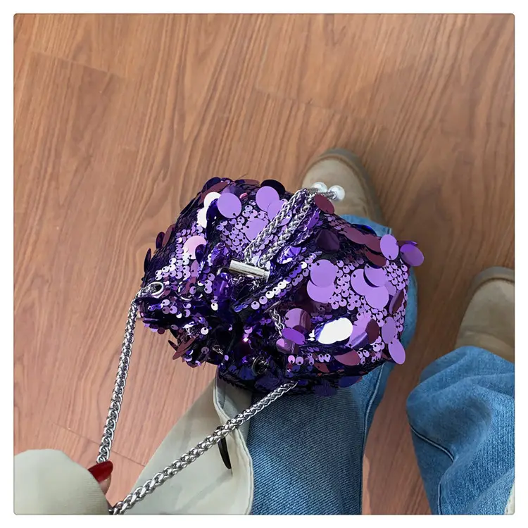 Women's 2024 Sequin Evening Bag with Chain Strap — feature 48