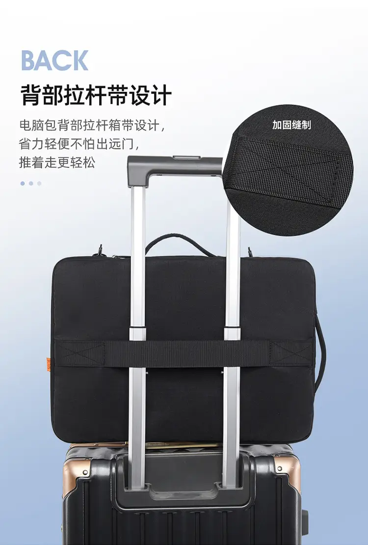 Large Capacity Laptop Bag for Men Black — feature 10