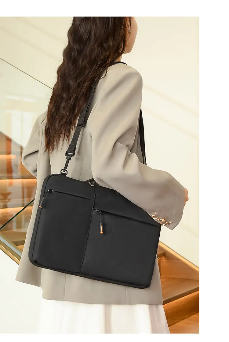 Large Capacity Laptop Bag for Men Black — feature 16