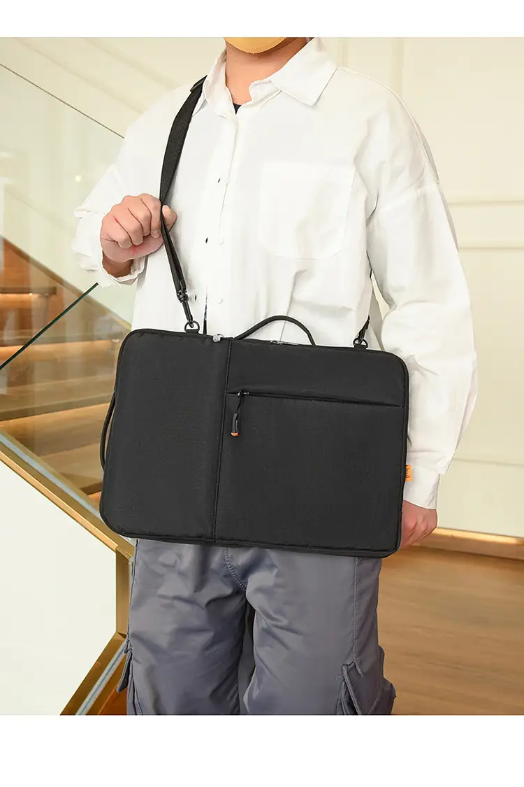 Large Capacity Laptop Bag for Men Black — feature 18