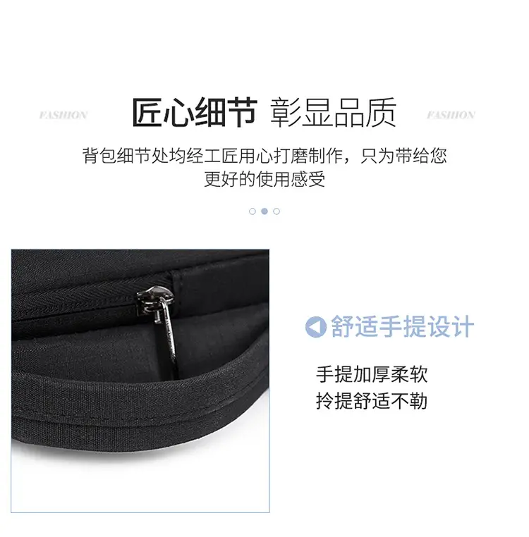 Large Capacity Laptop Bag for Men Black — feature 31