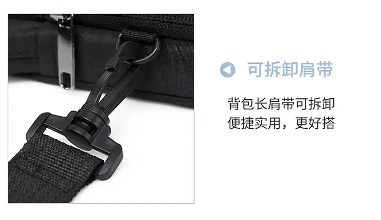 Large Capacity Laptop Bag for Men Black — feature 33