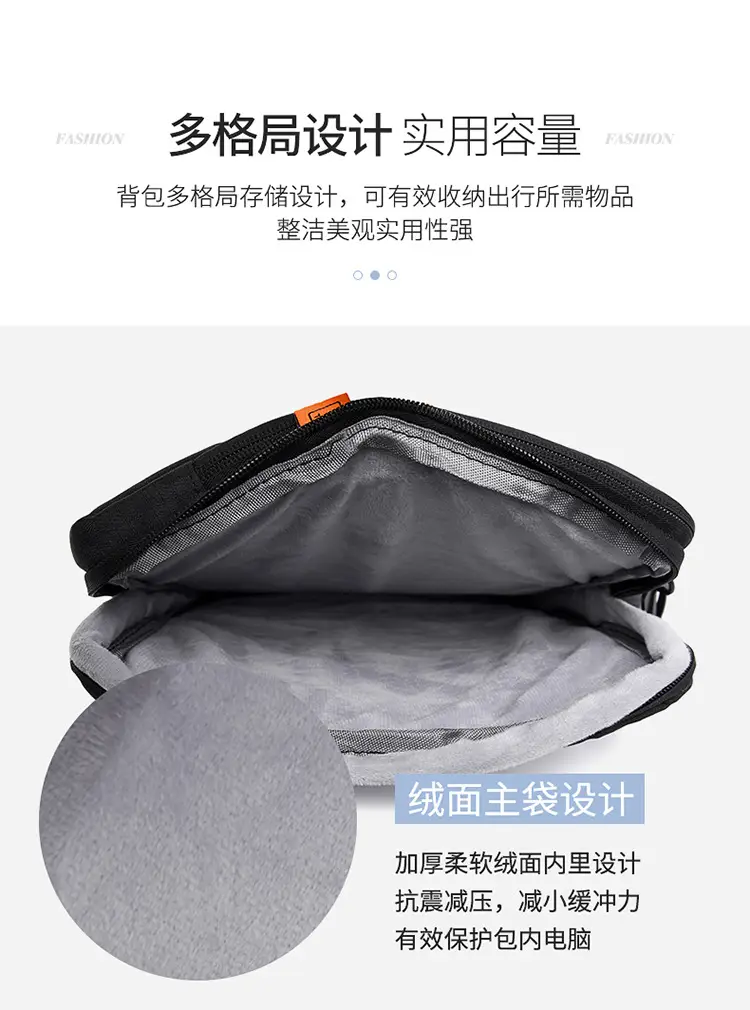 Large Capacity Laptop Bag for Men Black — feature 8
