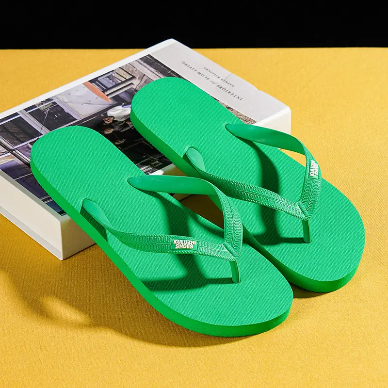 Men's Green High-End Thong Sandals 2026 - Image 8