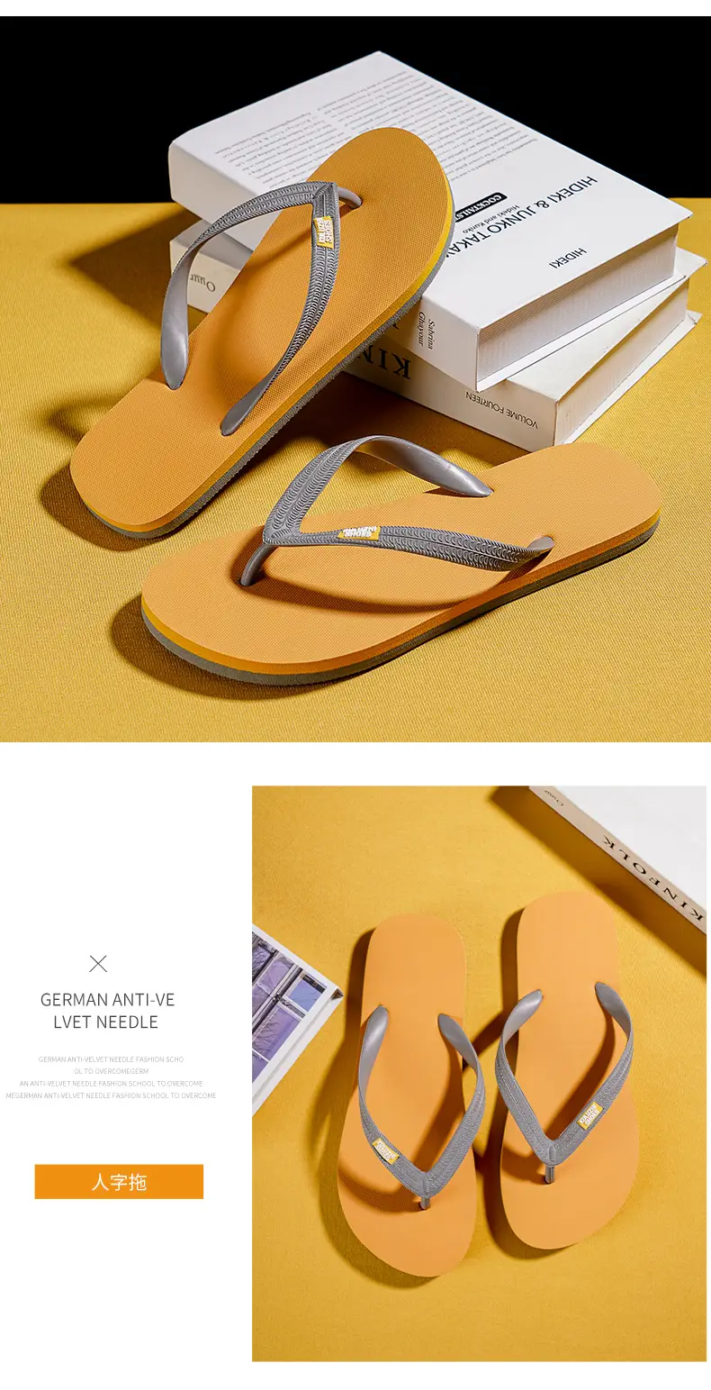 Flip-Flops for Men 2026 Summer High-End Men's Thong Sandals for Outdoor Wear Non-Slip Beach Sandals — feature 14