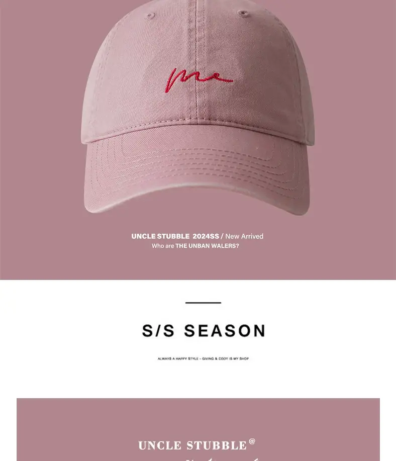 Pink Baseball Cap for Women 2024 New Arrival — feature 20