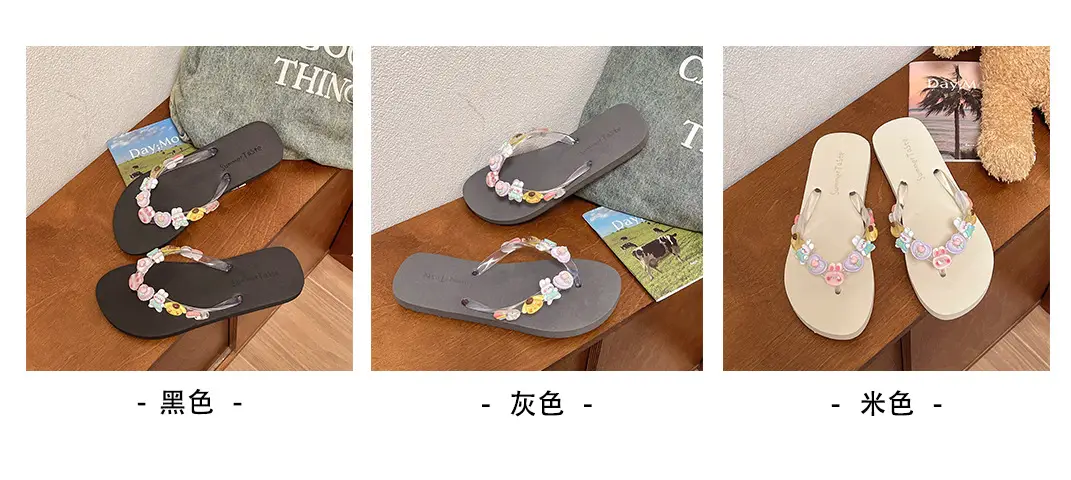 Women's 2024 Floral Flip Flops Soft Sole Beach Wear — feature 3