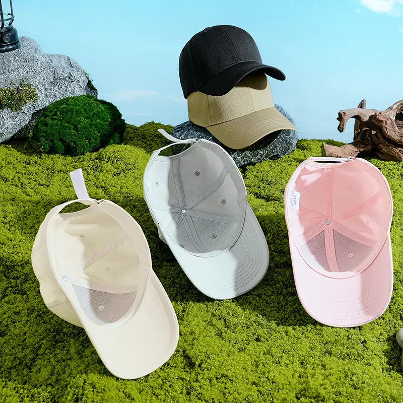 Women Grey Baseball Cap Sun Shade Travel Party Hat - Image 12