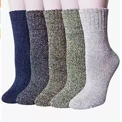 Socks for Men in Winter Fleece-Lined and Thickeneded Warm Terry Socks Ethnic Style Men's Mid-Calf Socks Cotton Socks Casual Wholesale — feature 1
