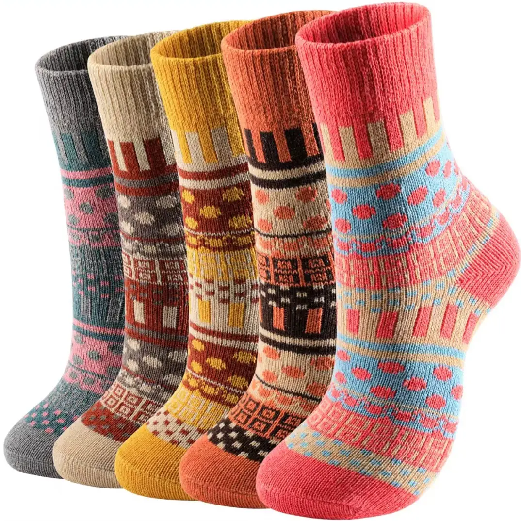 Socks for Men in Winter Fleece-Lined and Thickeneded Warm Terry Socks Ethnic Style Men's Mid-Calf Socks Cotton Socks Casual Wholesale — feature 11