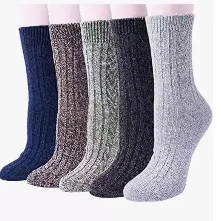 Socks for Men in Winter Fleece-Lined and Thickeneded Warm Terry Socks Ethnic Style Men's Mid-Calf Socks Cotton Socks Casual Wholesale