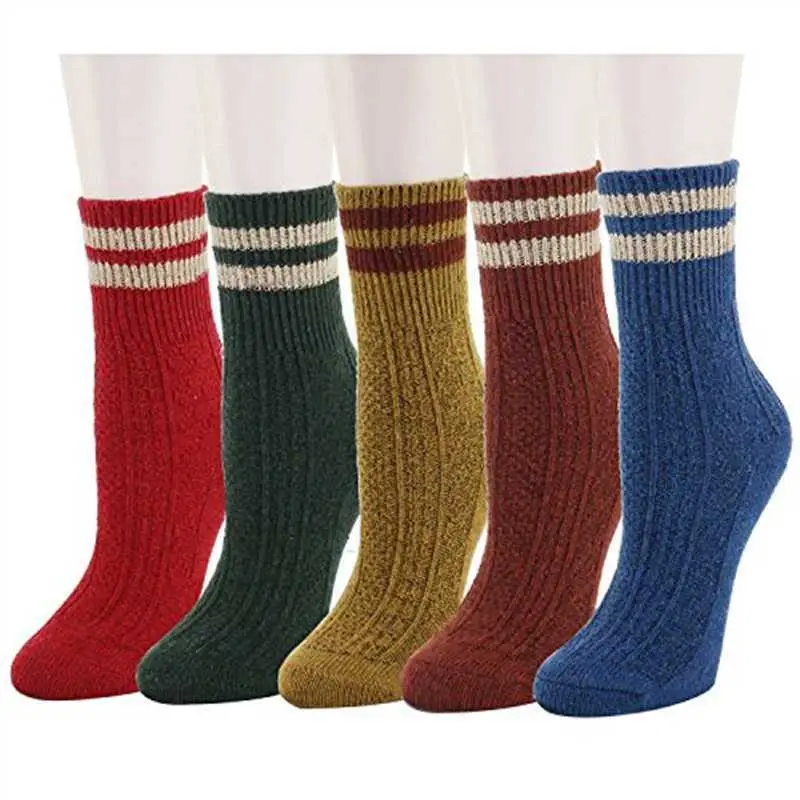 Socks for Men in Winter Fleece-Lined and Thickeneded Warm Terry Socks Ethnic Style Men's Mid-Calf Socks Cotton Socks Casual Wholesale