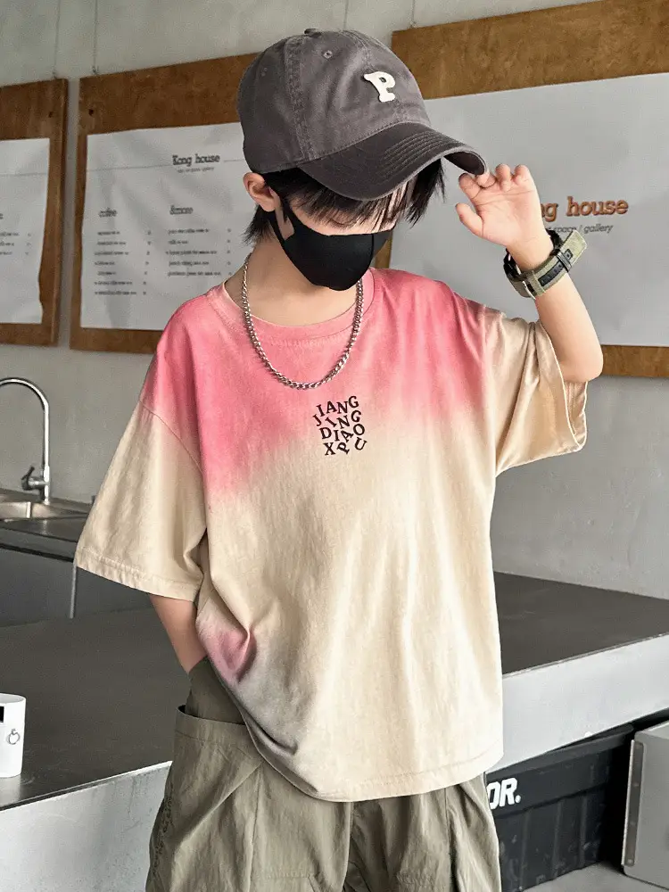 Tie-Dye Kids T-Shirt for Boys Summer Cool Style - Image 5